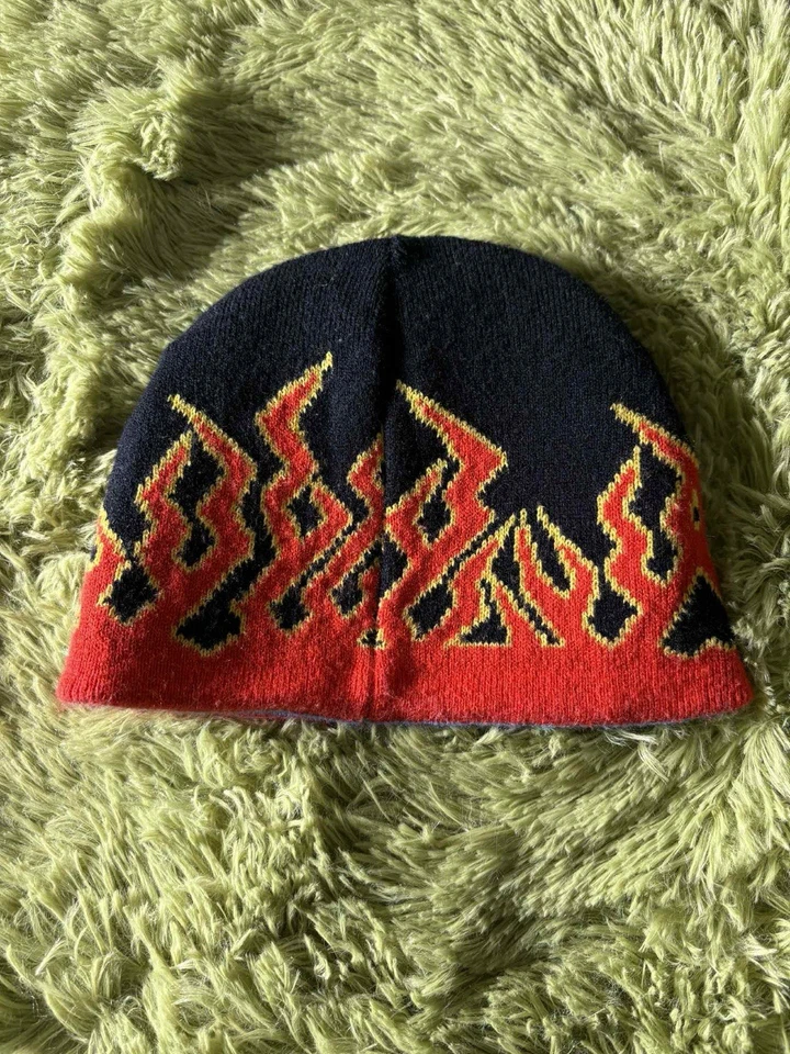 De colección Y2K Empyre Reversible Llama Gorro Patinador Grunge!!!! Foto 4 de 4