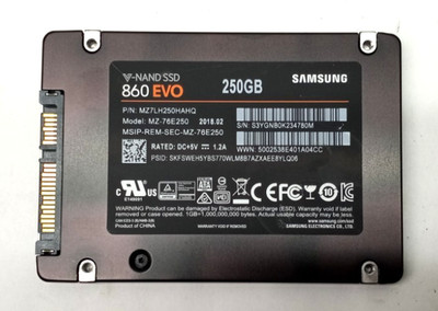 Samsung 860 EVO V-NAND 250GB Solid State Drive SATA III 2.5'' MZ-76E250 TH182