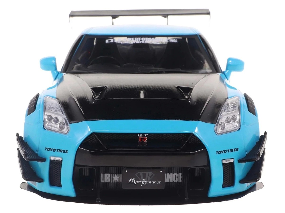 2023 NISSAN GT-R (R35) LIBERTY WALK 2.0 RHD BABY BLUE 1/18 BY