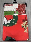 Peanuts - Snoopy Gang Christmas Fabric Shower Curtain - Tree Decorating Wreaths