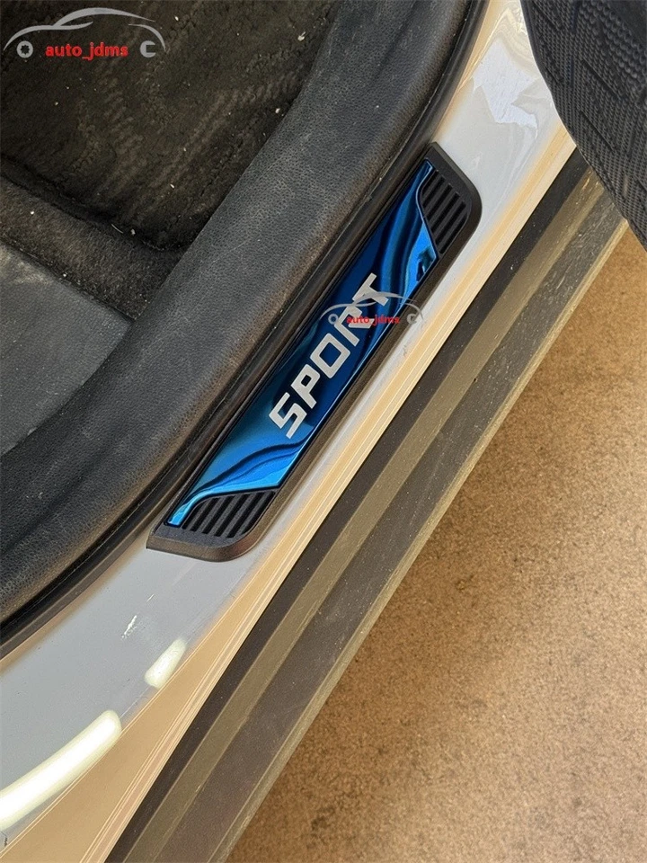 Para Suzuki Sport Accesorios de Acero Protector de umbral de puerta Tira de moldura Placa de desgaste X4 Foto 3 de 4