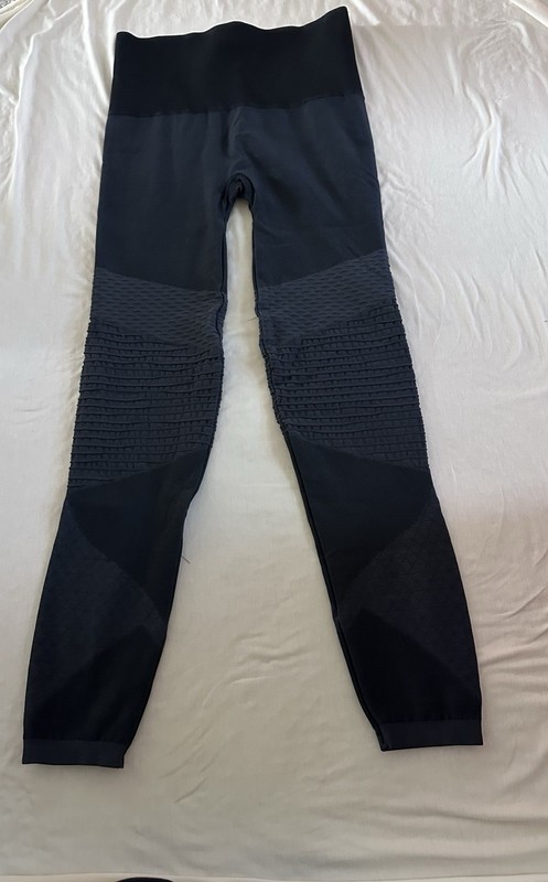 Assets by Spanx Women's Ponte Shaping Leggings Black Size Large