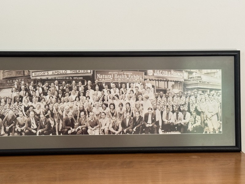 Amazing Interracial 1931 Framed Panoramic Earl Carrol Vanities Atlantic  City NJ