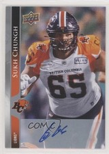 2021 Upper Deck CFL Auto Sukh Chungh #54 Auto 0c3