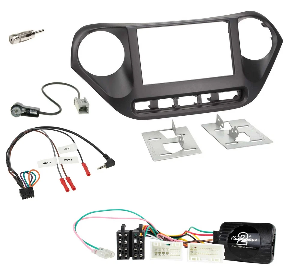 Blaupunkt 2DIN Bluetooth TMC USB Lenkrad SD Navigation für Hyundai i10 ab 2014 - Bild 3 von 4