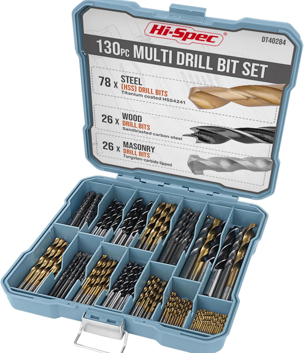 Set Punte Trapano Metallo e Legno in Custodia | Kit HSS Professionale