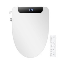Electric Bidet Toilet Seat, Elongated, Warm Water with Air Dryer, Heated Seat...