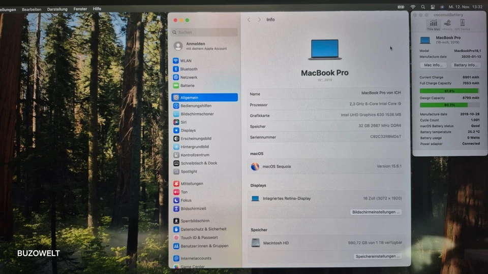 Retina Display MacBook Pro 16" GRAU A2141 2019 Bildschirm Komplett #153. - Bild 2 von 4