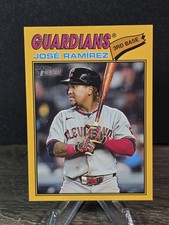 2026 Topps Heritage #52 José Ramírez Dark Yellow Cleveland Guardians