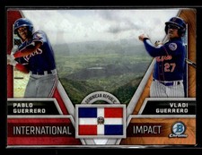 2024 Bowman Chrome Vladi Guerrero / Pablo Guerrero International Impact card