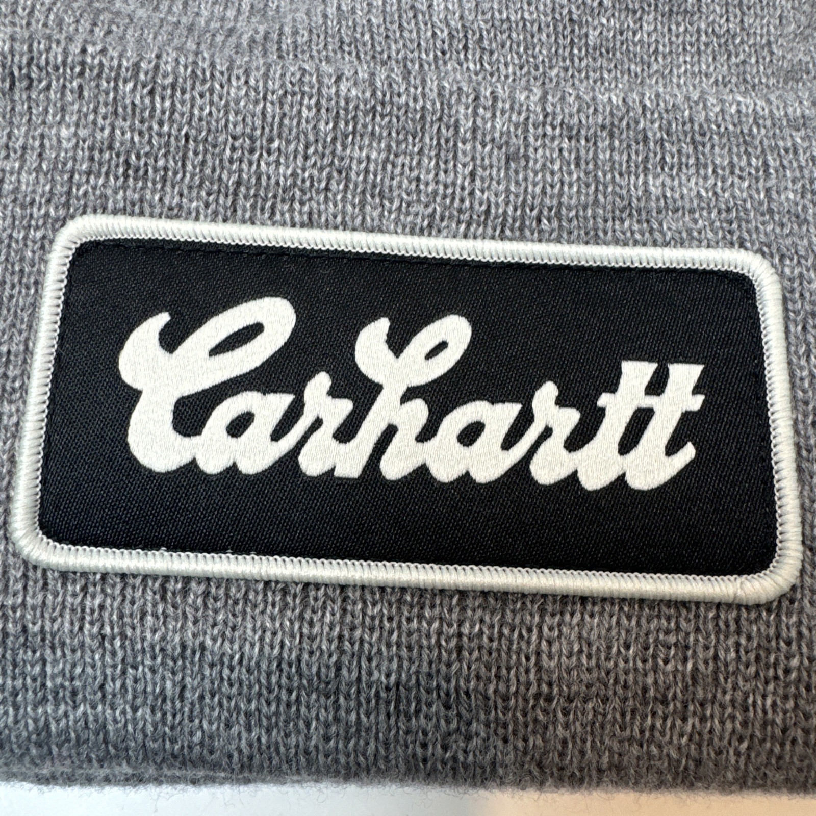 Carhartt Knit Cuffed Beanie Hat Gray One Size Workwear Ski Outdoors thumbnail 2