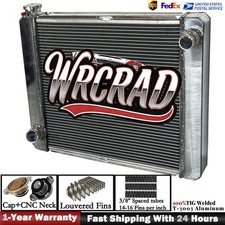 24 X 19 X 3 Universal Fabricated Full Aluminum Radiator Fit Ford Mopar New 24 X 19 X 3 Universal Fabricated Full Aluminum Radiator Fit Ford Mopar New
