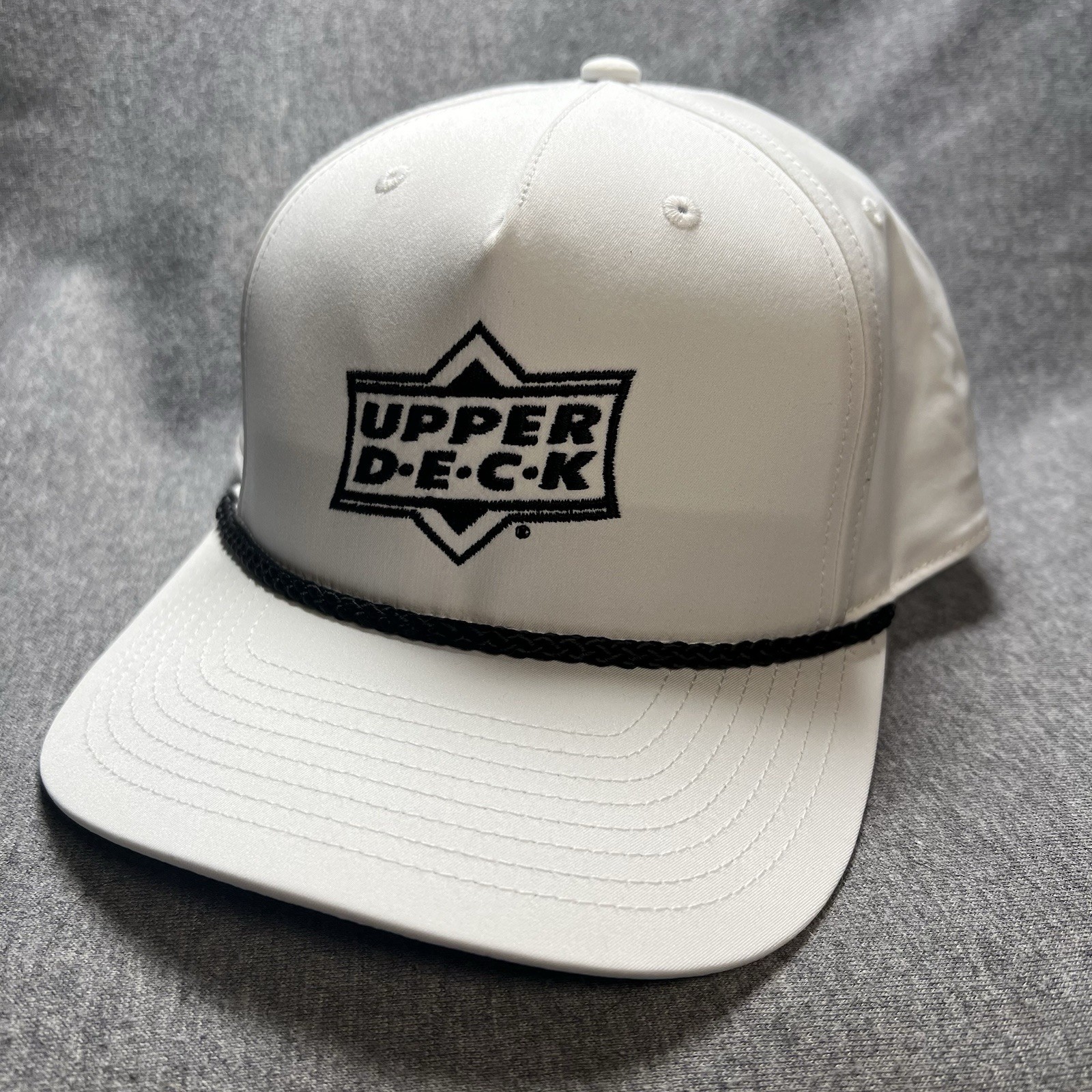 Upper Deck Rope Hat Richardson Snapback White Golf Style Cap
