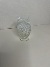 Vintage Fenton Hobnail French Opalescent Miniature Bud Vase 3855
