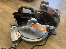 Rigid R4123 15 Amp Corded 12 in. Dual Bevel Miter Saw with LED - PPSKN (327014)