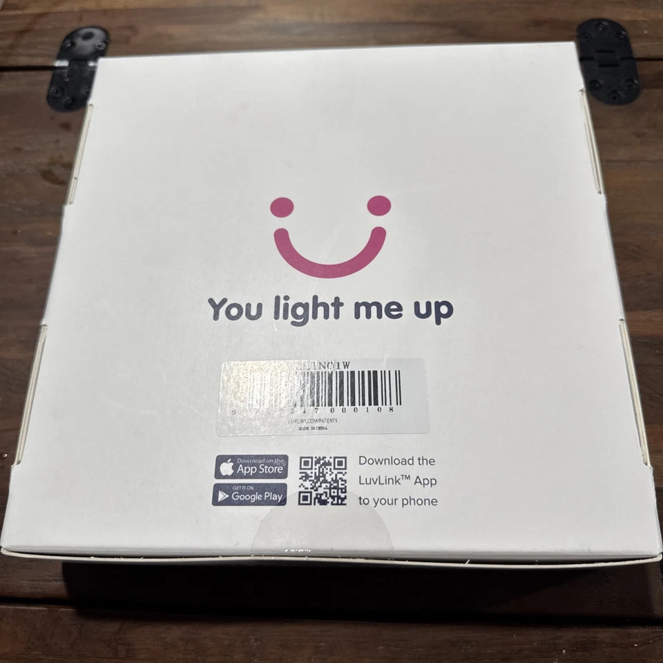 Lámpara de amistad LuvLink Infinity Voice v2 blanca única - USB color y voz Foto 2 de 4