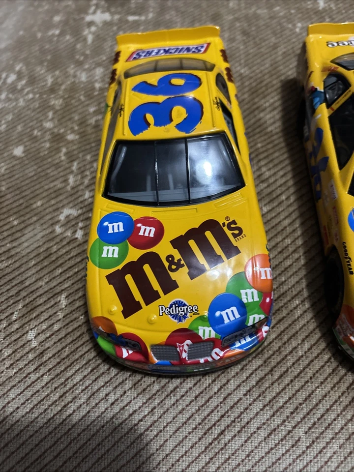Vintage M&M’s NASCAR Display Cars Lot of 3 Race Cars Car #36 - Image 3 of 4