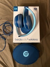 Beats By Dre Solo 3 Wireless On-Ear Headphones Pop Blue Collection , RARE 