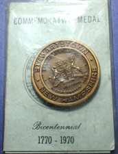 1970 Stewartstown NH Bicentennial Town Medal  Original Packaging