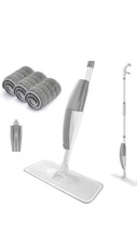 Spray Mops For Floor Cleaning Ergonomic Wet Dry Refillable Tank Microfiber Pads