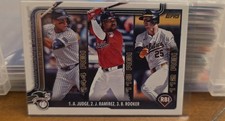 2025 Topps Series 1 - League Leaders Aaron Judge, Jose Ramirez, Brent Rooker #29