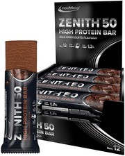 IronMaxx Zenith 50 High Protein Bar, 12 × 100 g Riegel, Milk Chocolate Crisp