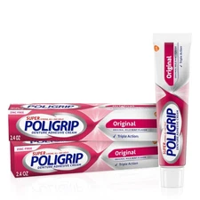 Super Poligrip Original Formula Zinc Free Denture and Partials Adhesive Cream...