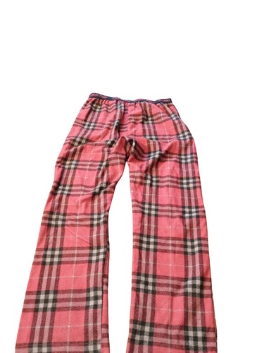 Calvin Klein Boy Sleepwear Plaid Lounge Pants Elastic Waist Red Size L 10-12 - Picture 2 of 3