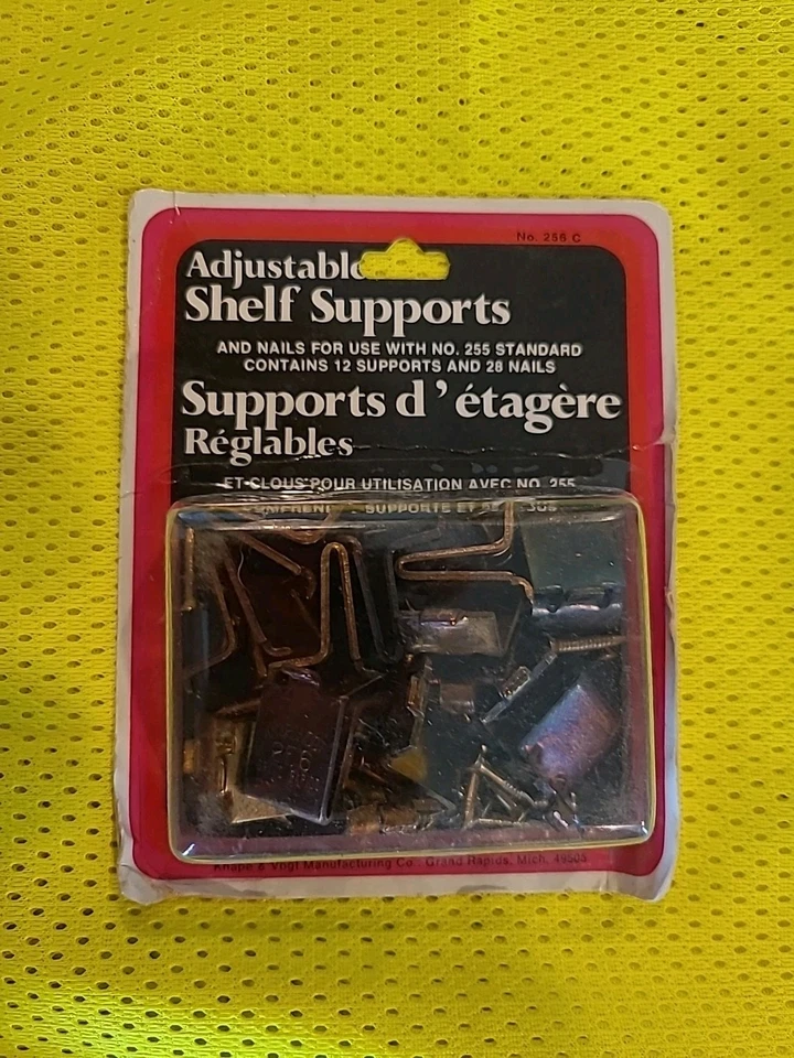 🚨 Clips de soporte de estante de acero ajustables Knape & Vogt 256-C (36) 3 paquetes Foto 2 de 4