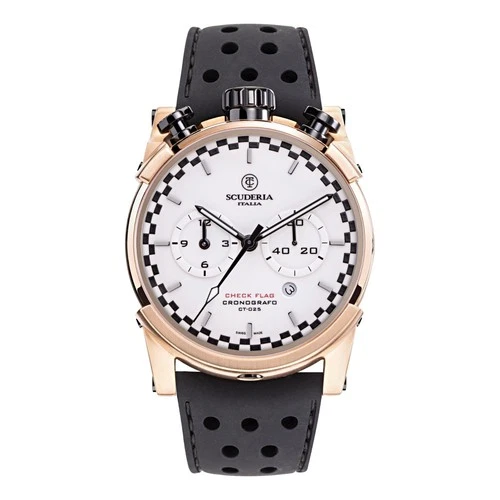 CT Scuderia Bull Head Check Flag Chronograph - Swiss Made Watch From