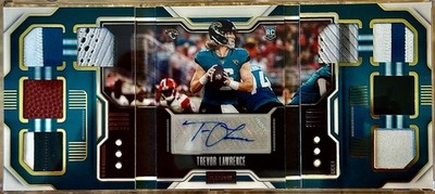 2021 Panini Playbook Trevor Lawrence Vault RC Rookie Patch Auto Booklet /10   