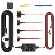 Upgraded Dash Cam Hardwire Kit, Type-C Type C USB Port Hard Wire black