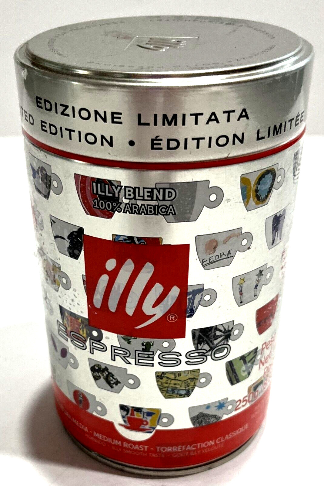 ILLY Limited Edition Expresso Coffee Art Collection 25th Anniversary Can {FULL}