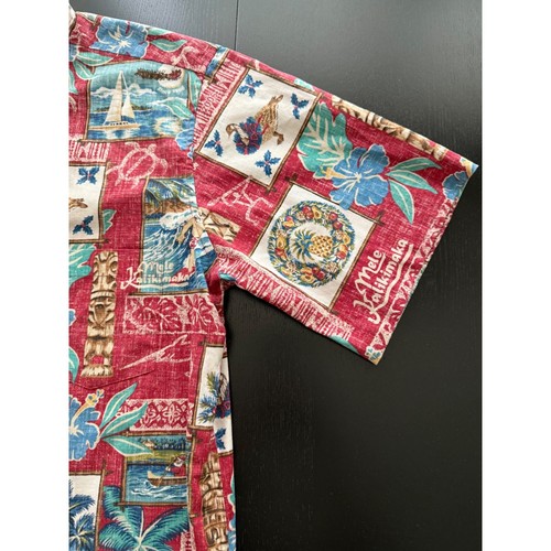 Reyn Spooner Mele Kalikimaka Hawaiian Shirt Mens L Christmas Santa Surf 50th Ltd - Picture 5 of 11