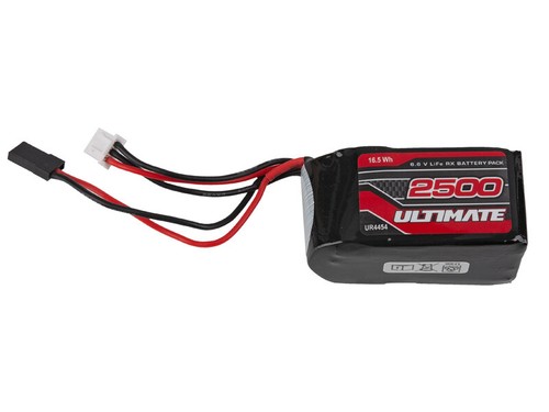 Ultimate RC LiFe Akku 6.6V 2S 2500mAh Empfänger  JR Stecker Hump - Bild 1 von 4
