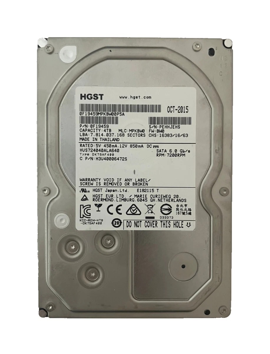 HGST 4TB Computer Internal Hard Disk Drives for sale | eBay