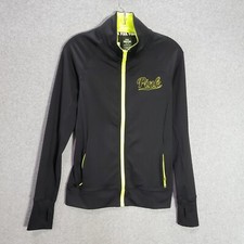 PINK Victoria's Secret Women Activewear Jacket XS Black Track Ultimate Logo