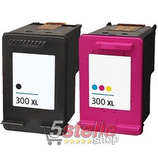CARTUCCE NERO+COLORE 300XL PER HP DESKJET D2680 D5500 D5560 F2400 F2420 F2480