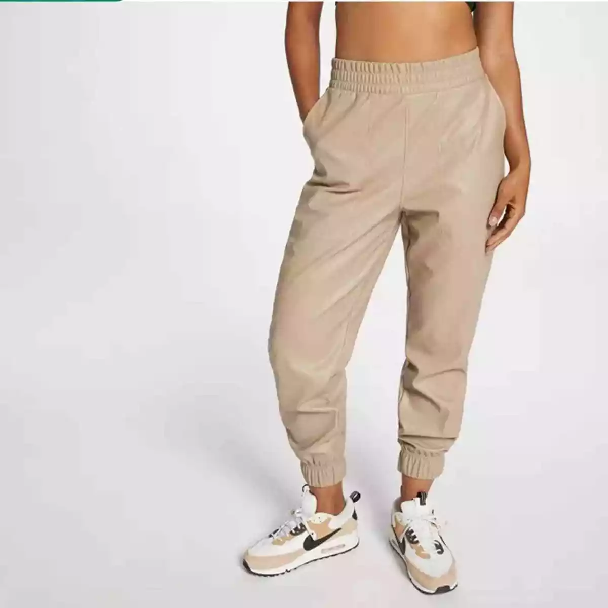 Nwt Calia by carrie underwood Ath-Leather Joggers sz M #B0X3