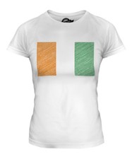 CAMISETA MARFIL COSTA GARABATO BANDERA DAMAS TOP REGALO MARFIL COSTA DE MARFIL