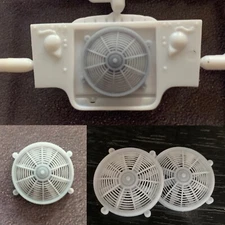1:12 3D Printed Electric Fan Set.  Comes In A Set Of Two.  27mm square
