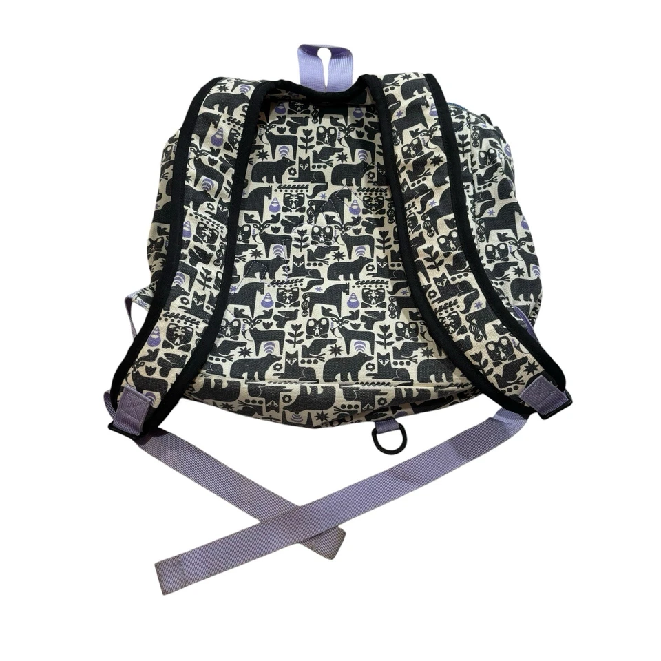 Kavu Backpack Small Animal Print Purple All Over Print Hiking - Image 2 of 4