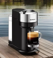 Nespresso Vertuo Next Coffee Espresso Machine By Delonghi Chrome New
