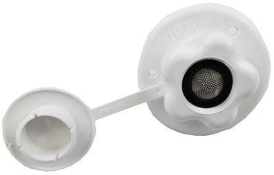 JR Products Polar White City Water Flange Replacement (Part #160-85-A-2P-A) – UV Resistant, Paintable Check Valve