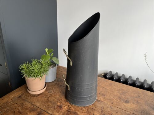 Vintage Large Coal Scuttle Umbrella Stick Stand Jug Planter - 2 Handles - 56cm - Zdjęcie 1 z 16