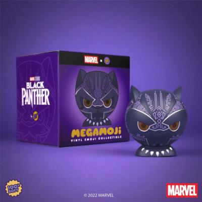 BLACK PANTHER T'CHALLA MEGAMOJI VINYL FIGURE MARVEL 100% SOFT SDCC 2022