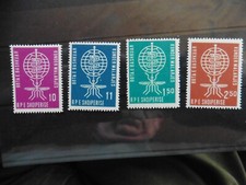 Albania 1962;:Malaria; zestaw; zęby; czysty**; patrz skan