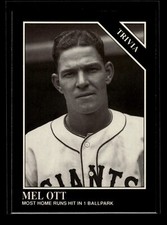 1991 The Sporting News Conlon Collection #225 Mel Ott TRIV (NM)(BAS)