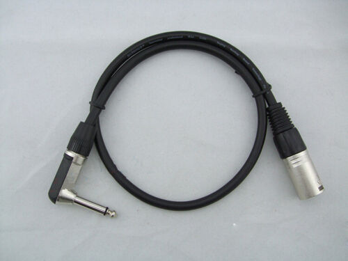 Microphone Mixer Canon Line L-Shaped Curved 6.35mm to male XLR Balance Cable 1PC - Picture 1 of 3