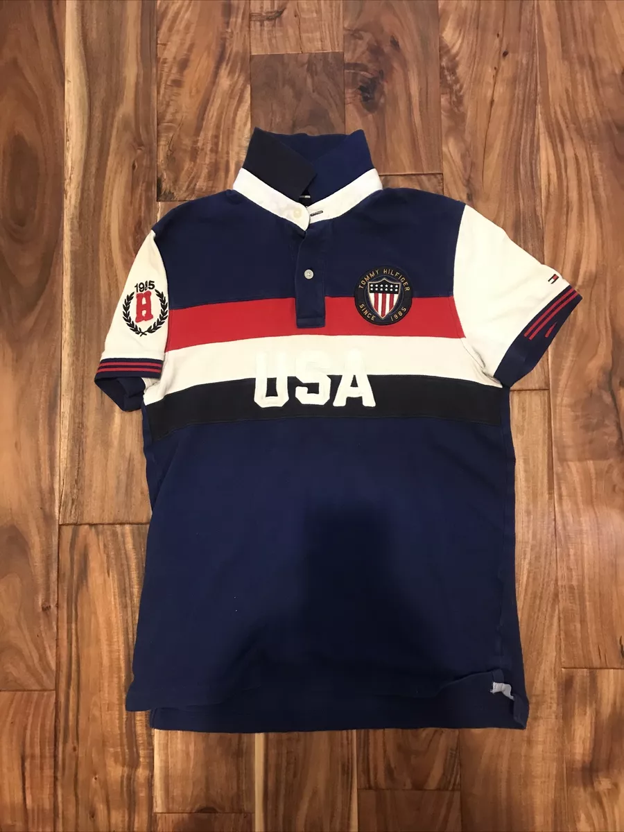 Vintage Tommy Hilfiger USA Polo Mens Size Small